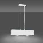 Lampa wisząca GENTOR biała 2-punktowa 673/2