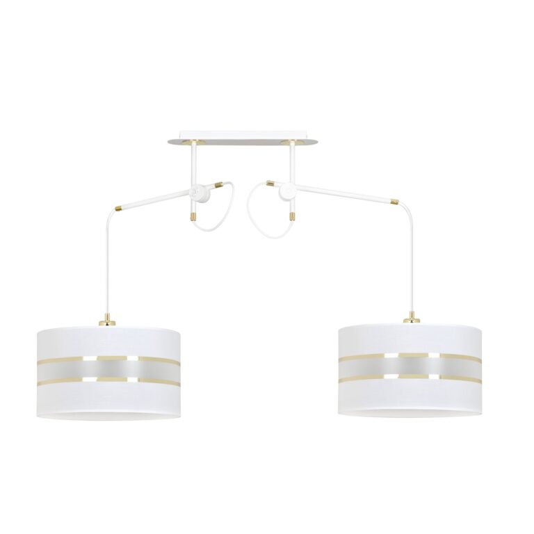 Lampa wisząca KORNO biała 2-punktowa 649/2