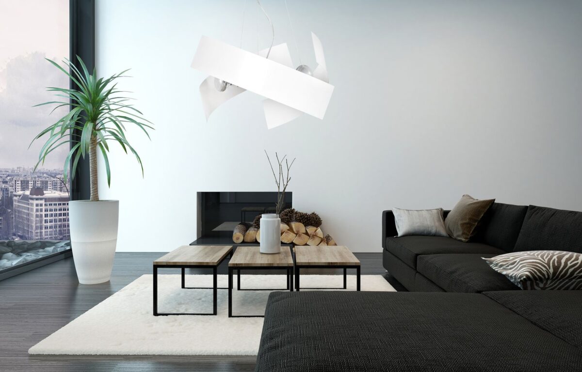 Lampa wisząca MODO biała 3-punktowa 585/1