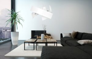 Lampa wisząca MODO biała 3-punktowa 585/1