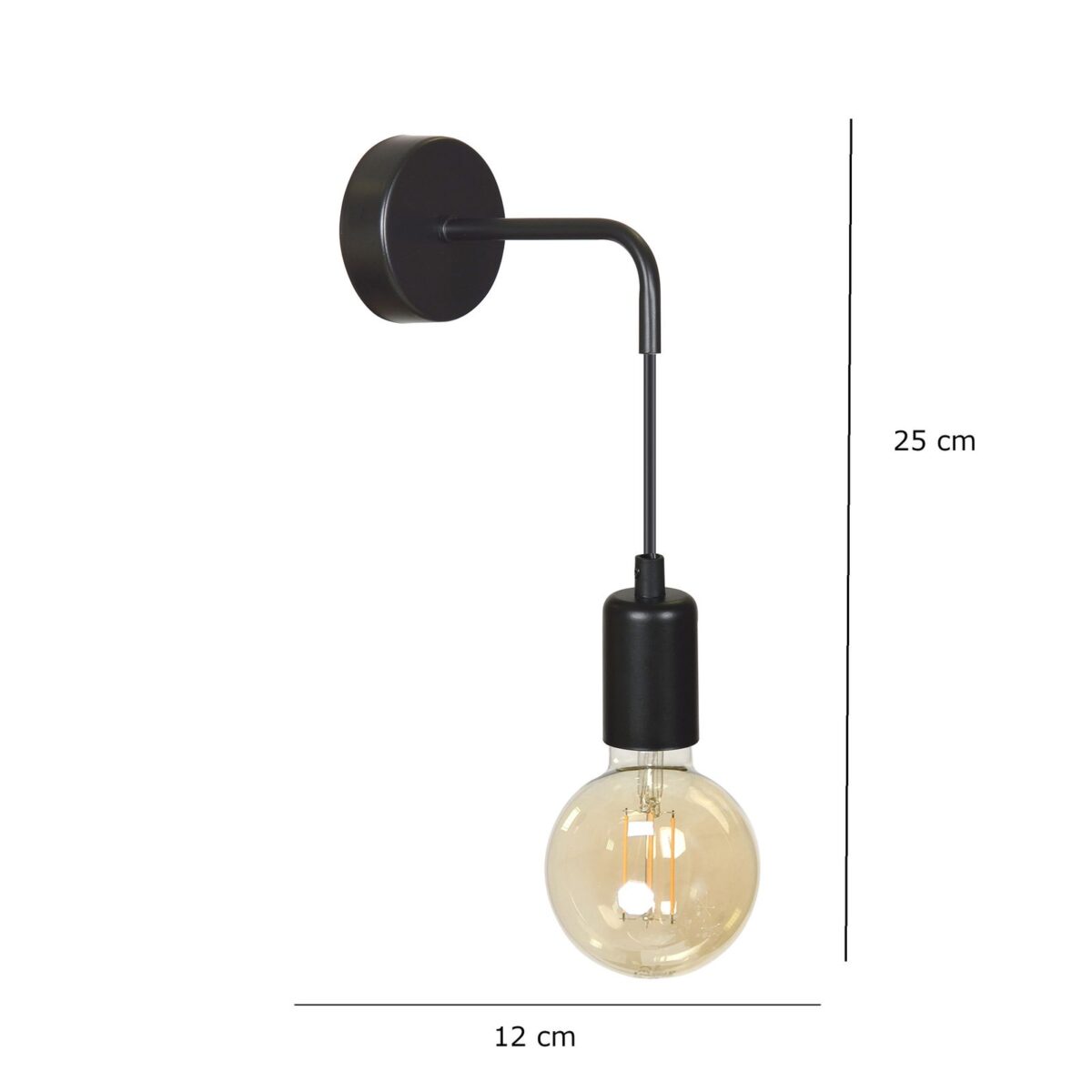 Kinkiet MULTIPO czarny 1-punktowa 696/K1