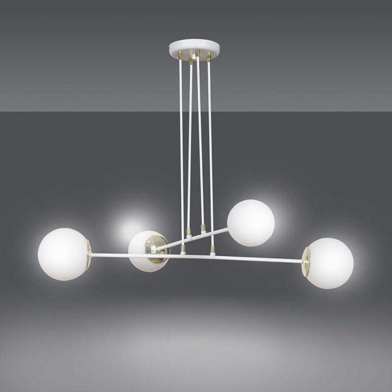 Lampa wisząca OGNIS biała 4-punktowa 967/4