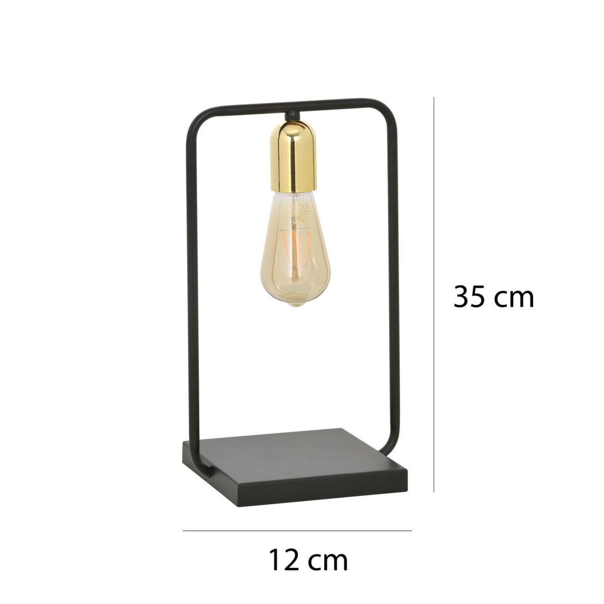Lampka stołowa nocna SAVO LN1 czarna 1-punktowa 353/LN1