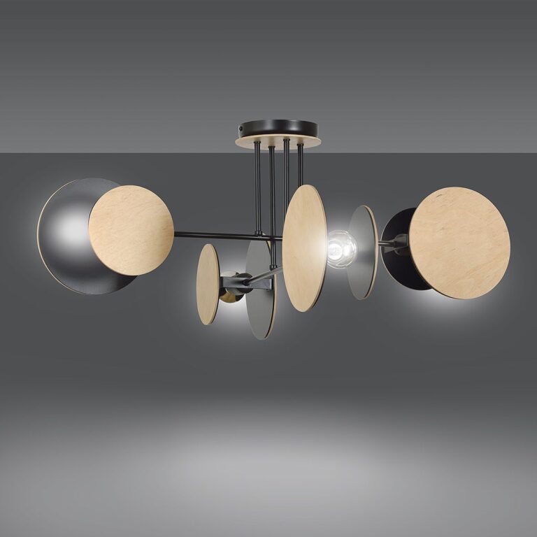 Lampa sufitowa ZITA czarna 4-punktowa 173/4