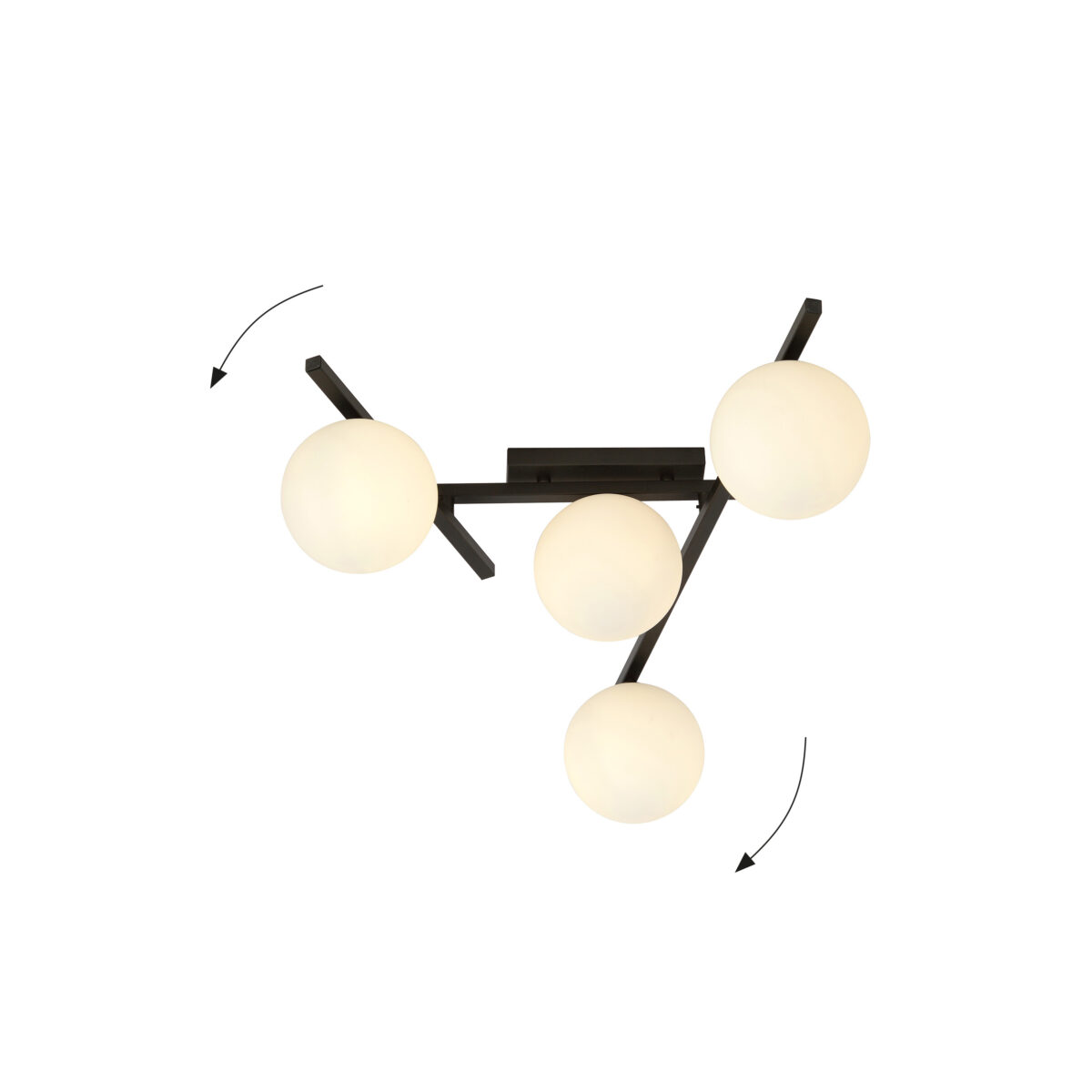 SMART 4 Czarna Lampa Sufitowa Nowoczesna Led 1103/4
