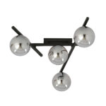SMART 4 Czarna Grafitowa Lampa Sufitowa Nowoczesna Led 1104/4