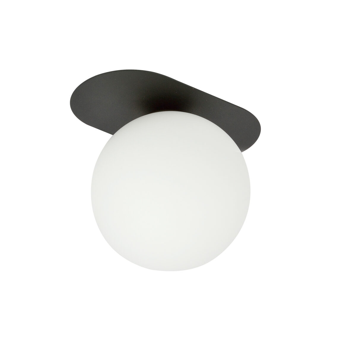 PLAZA 1 Czarna Lampa Sufitowa Nowoczesna Led 1118/1