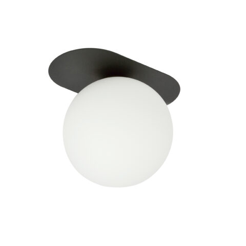 PLAZA 1 Czarna Lampa Sufitowa Nowoczesna Led 1118/1