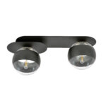 PLAZA 2 Czarna Lampa Sufitowa Nowoczesna Led 1121/2