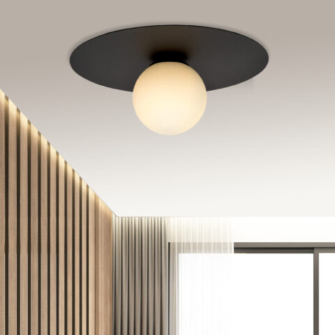 SOLAR 1 Czarna Lampa Sufitowa Nowoczesna Led 1127/1