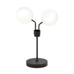 NOVA LN2 Czarna Lampka Nocna Stołowa Biurkowa Led 1138/LN2