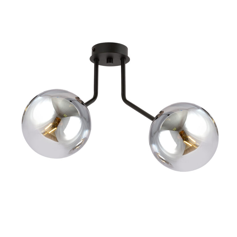 NOVA 2 Czarna Grafitowa Lampa Sufitowa Nowoczesna Led 1140/2
