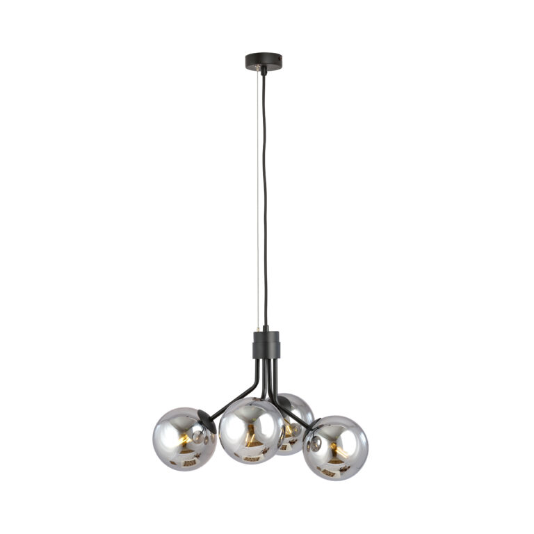 NOVA 4 Czarna Grafitowa Lampa Wisząca Nowoczesna Led 1140/4