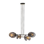 PLAYA 4 Czarna Lampa Wisząca Nowoczesna Led 1146/4