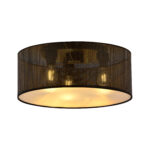 ASTON 3 Czarna Złota Lampa Sufitowa Nowoczesna Led 1148/3