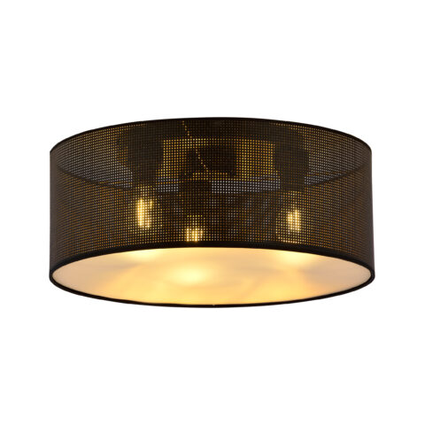 ASTON 3 Czarna Złota Lampa Sufitowa Nowoczesna Led 1148/3