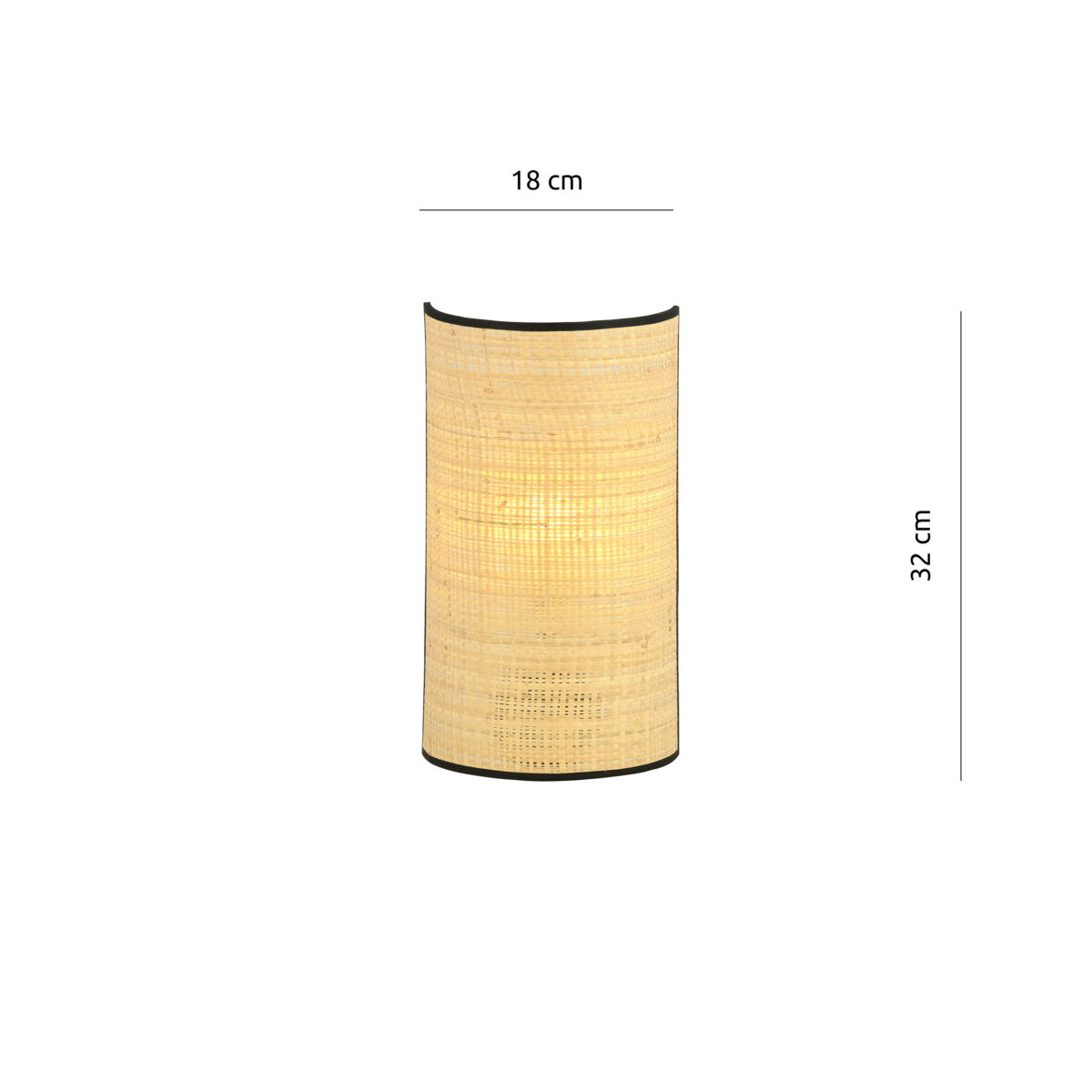 ASTON K1 Rattan Lampa Kinkiet Ścienny Nowoczesny Led 1149/K1
