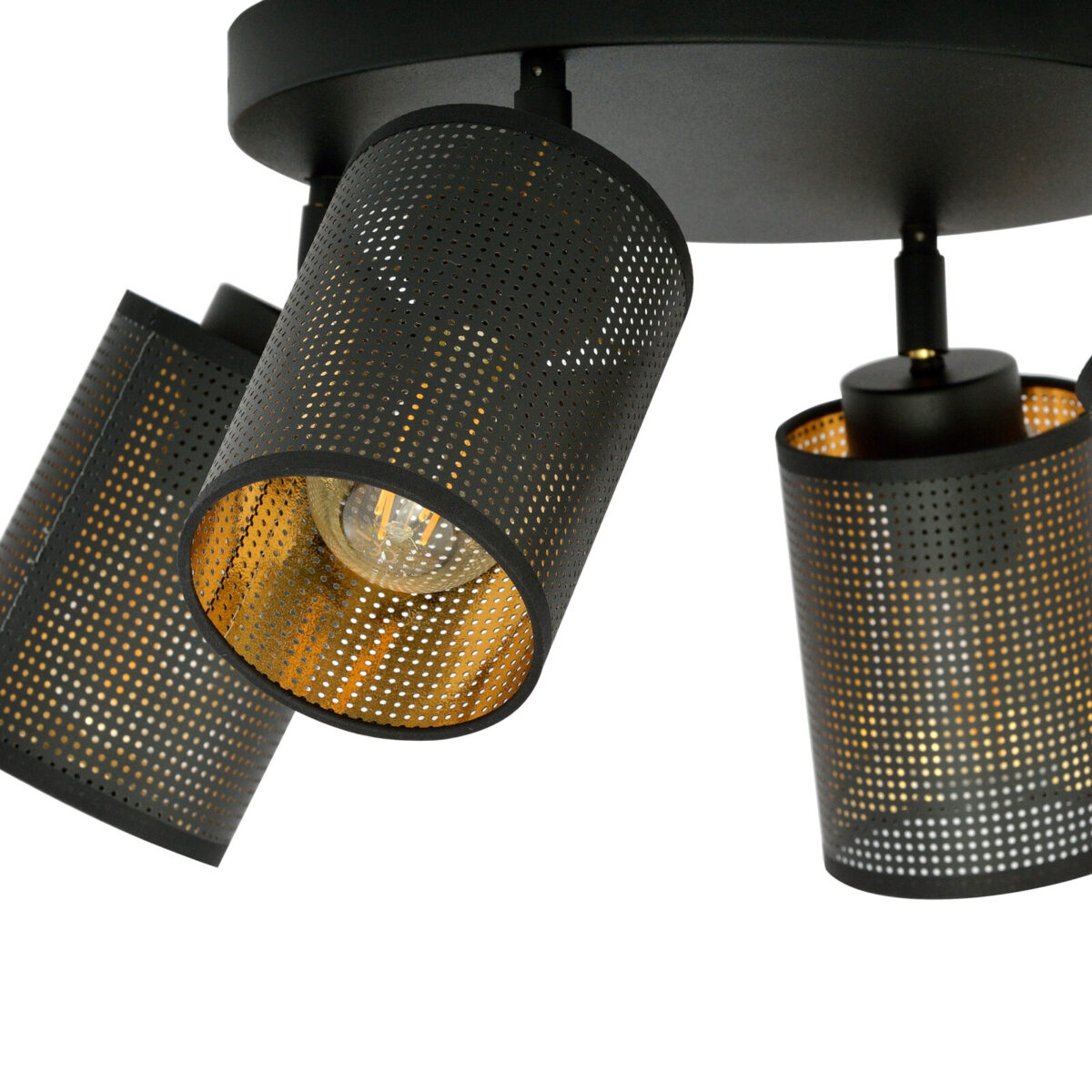 BRONX 4 PREMIUM Czarna Lampa Sufitowa Nowoczesna Led 1152/4PREM