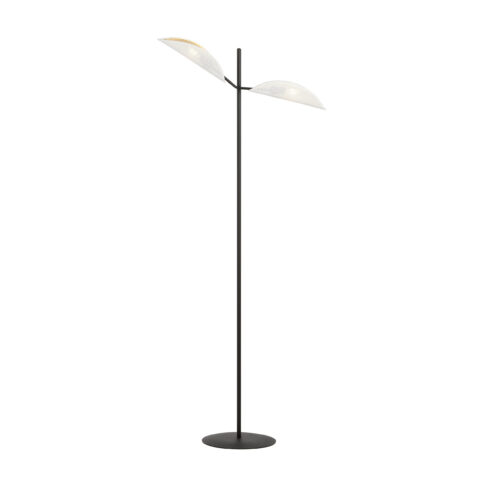 VENE LP2 Biała Złota Lampa Podłogowa Nowoczesna Led 1159/LP2