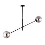LINEAR 2 Czarna Grafitowa Lampa Wisząca Nowoczesna Led 1167/2