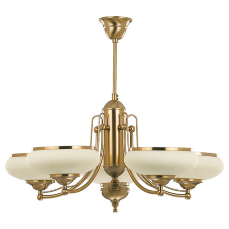 Prestige złota lampa wisząca klasyczny żyrandol 5-punktowa 10905 Alfa